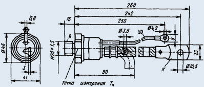 Тиристоры низкочастотные Т15-160-12
