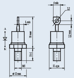 Диоды низкочастотные 2Д112-25Х-16
