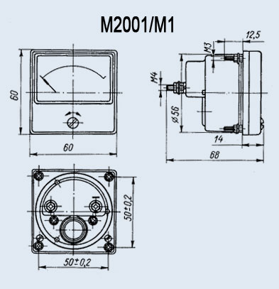 Щитовые приборы М2001/М1 300В