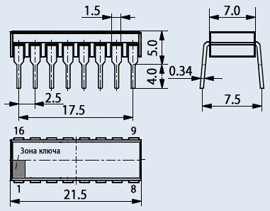 Микросхемы К555КП12
