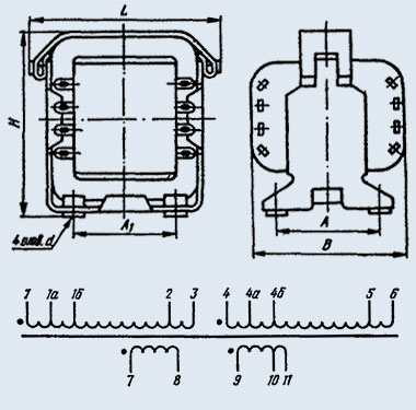 Трансформаторы питания ТН2-127/220-50