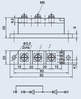 Модули диодные МДД-25-11
