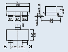 Транзисторы биполярные КТ3189Б9