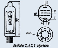 Лампы пальчиковые 6Ж45Б-В