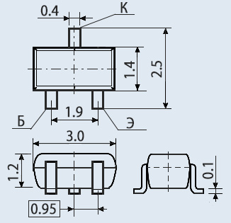 Транзисторы биполярные КТ3129В9