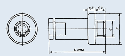 Соединители низкочастотные цилиндрические СНЦ13-19/12В-2-В