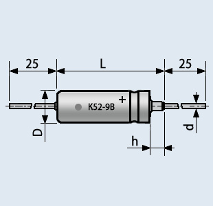 К52-9В 125 в 3.3 мкф